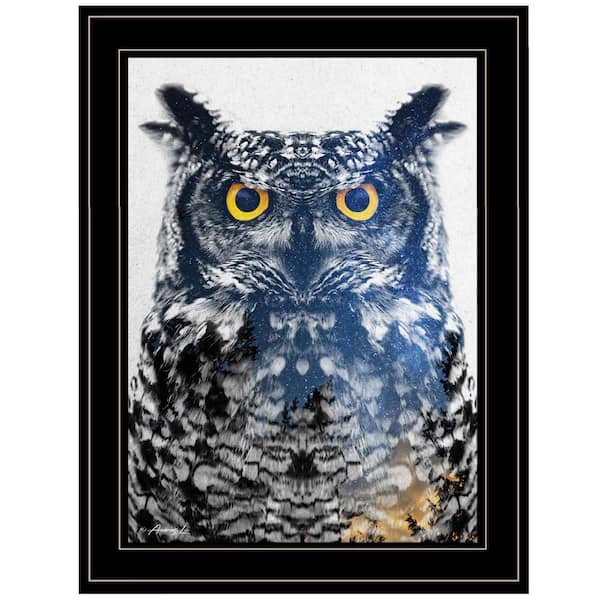 Charlie Night Owl 1-Piece Framed Wall Art 19 in. x 15 in.