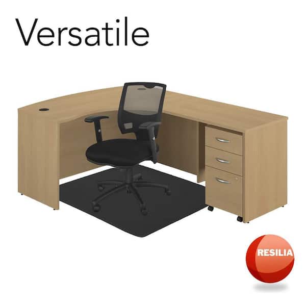 Resilia Office Desk Chair Mat for Low Pile Carpet (with Grippers