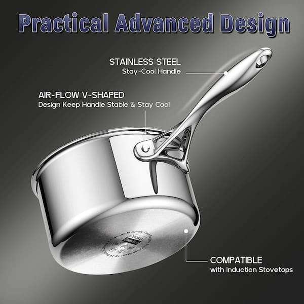 Cooks Standard Stockpots Stainless Steel, 8 Quart Professional
