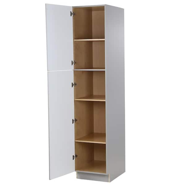 WP1884PO - Norwich Recessed - Pantry Cabinet - Single Door with Pull-o -  Wholesale Cabinet Supply