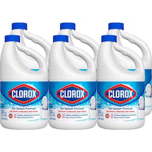 77 fl. oz. Splash-Less Regular Concentrated Disinfecting Liquid Bleach Cleaner (6-Pack)