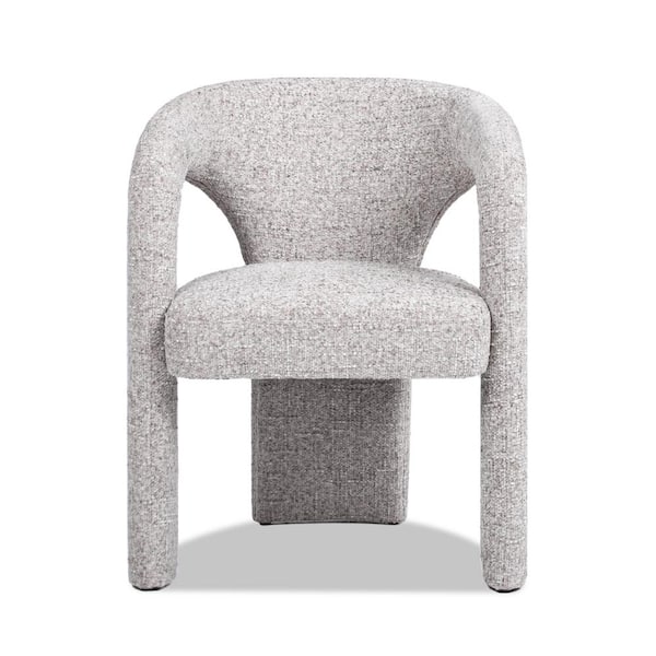 Jennifer Taylor Sydney 25 in. Fully Upholstered Barrel Dining Chair in Multi-Greige Beige Chenille