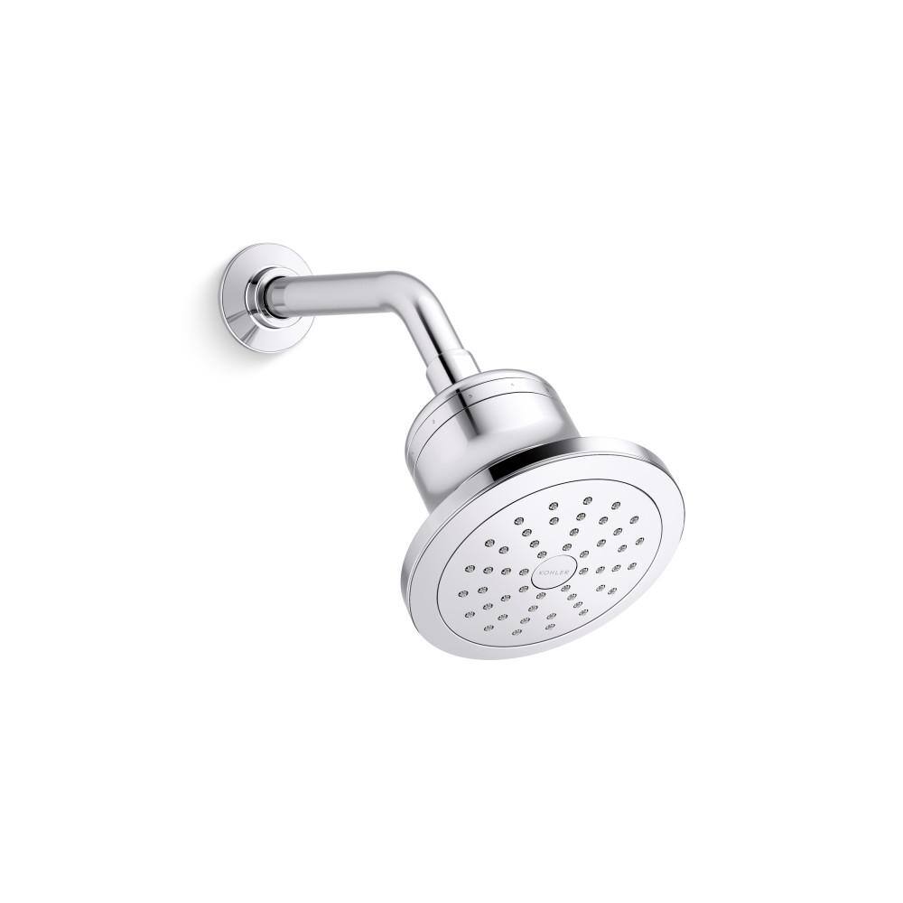 Polished Chrome Single-Function Filtered Wall Mounted Showerhead