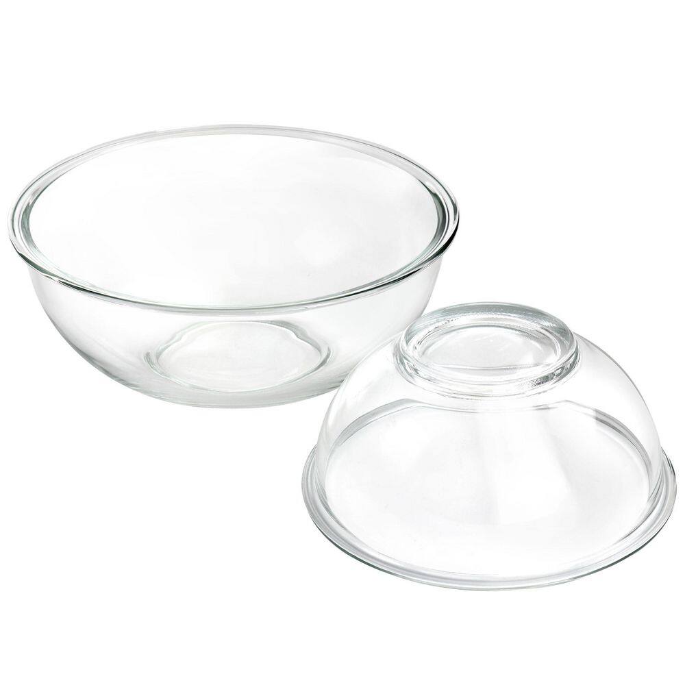 Clear Borosilicate Glass Nesting Bowl Set, 4 Pieces