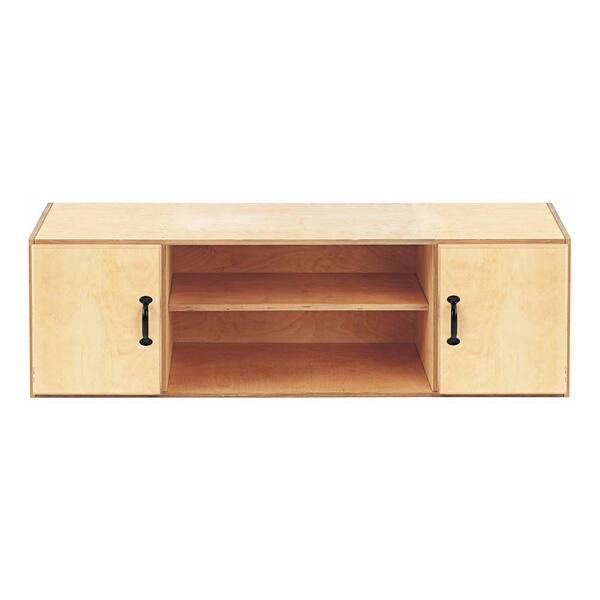 Sjobergs 55 in. x 16 in. Beech Elite Storage Cabinet with 2-Cupboards and 2-Shelves
