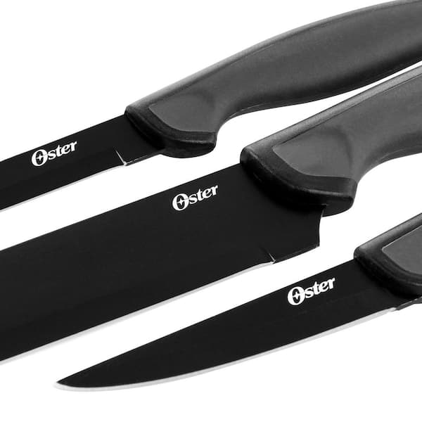 Oster Granger 4-Piece Stainless-Steel Cutlery Set, Black