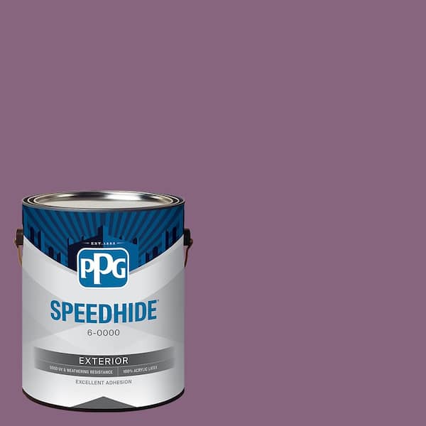 SPEEDHIDE 1 gal. PPG1178-6 Blackberry Jam Satin Exterior Paint