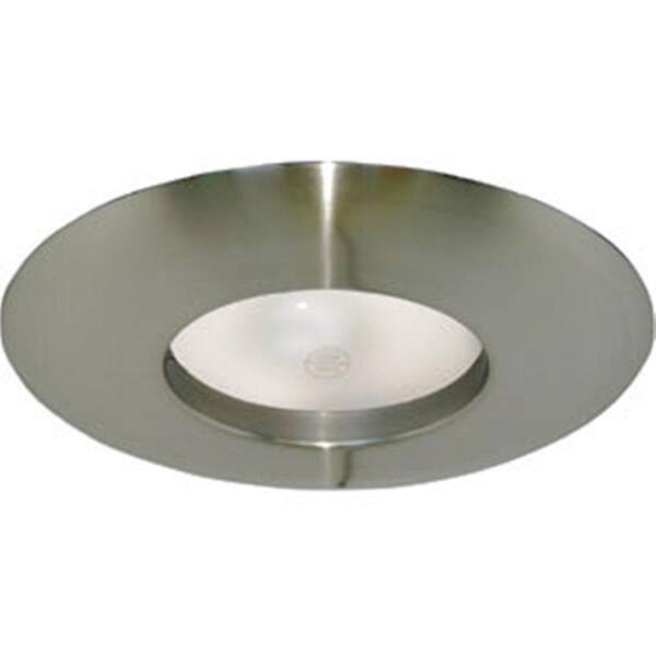 Design House 6 in. Satin Nickel Recessed Lighting Wide Trim Ring 519546