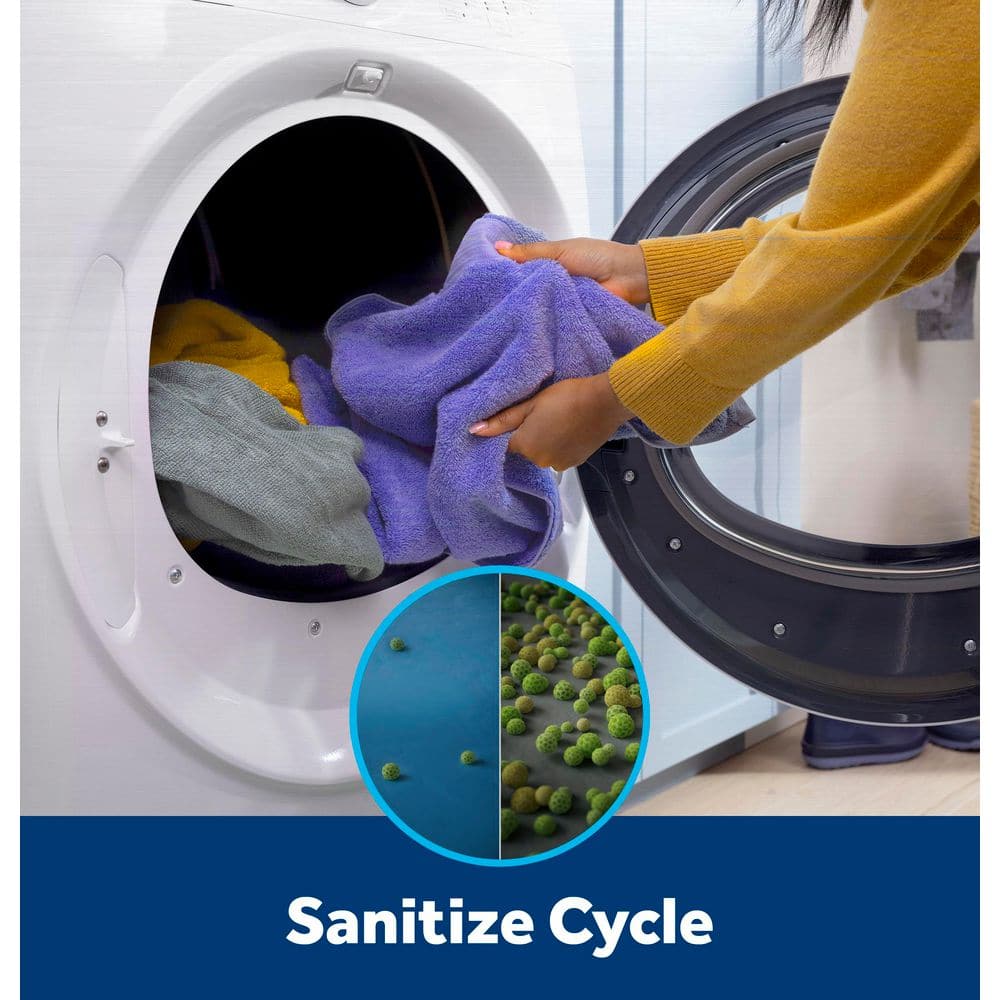 White 5.0 Cu. Ft. Smart Front Load Steam Washer