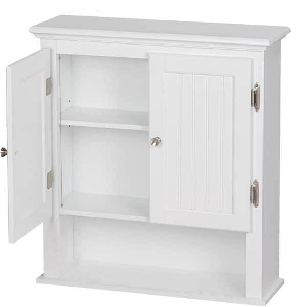 23 in. W x 8 in. White Bathroom Cabinet Wall Mounted Decorative Wall Shelf