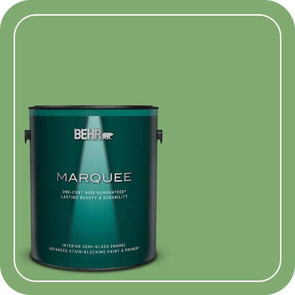 BEHR MARQUEE 1 gal. #M390-5 Sage Garden Semi-Gloss Enamel Interior Paint & Primer