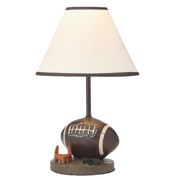 ORE International - 15 in. Football Brown Accent Lamp