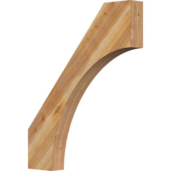 Ekena Millwork 4"W x 30"D x 36"H Westlake Rough Sawn Knee Brace, Western Red Cedar