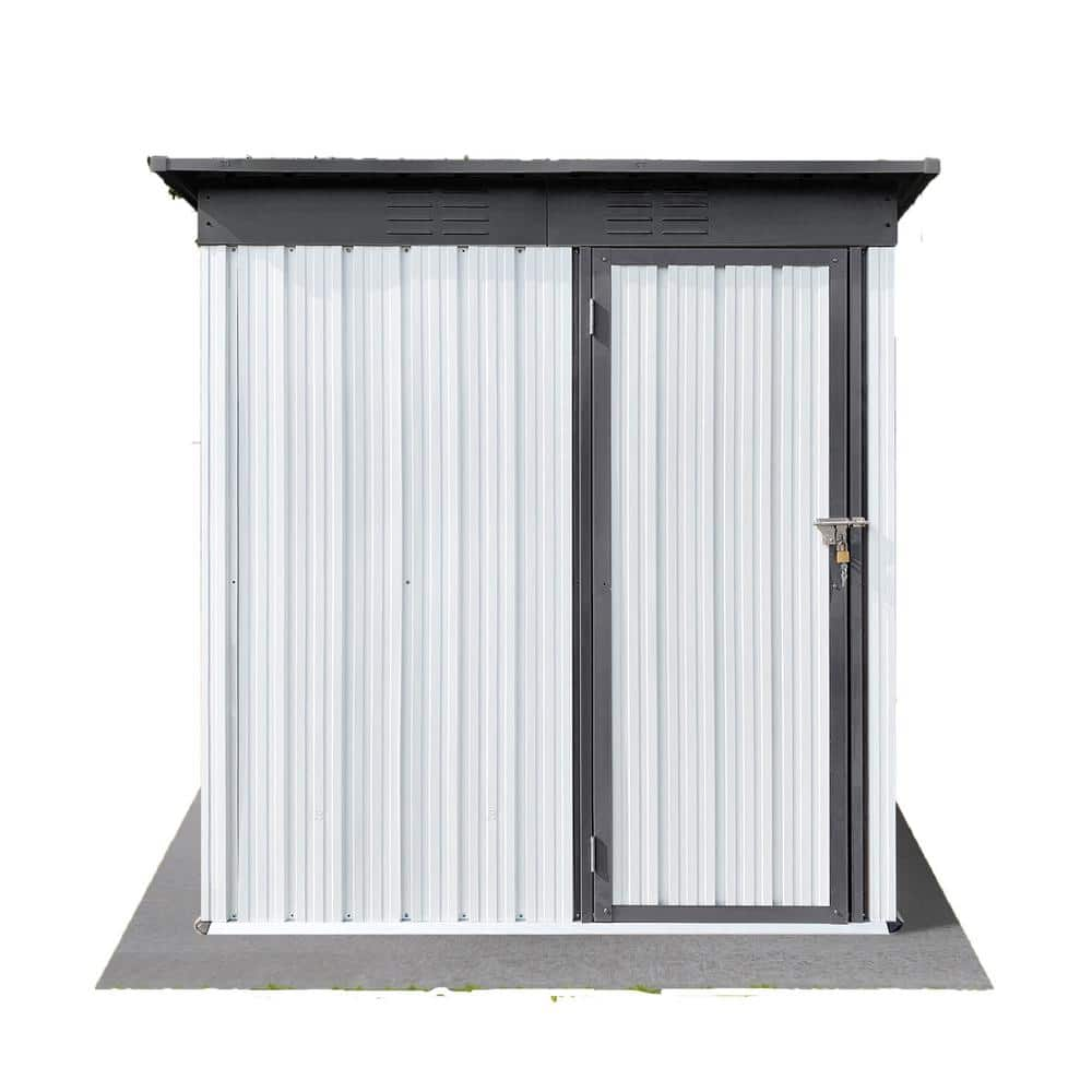 Staykiwi Installed 5 ft. W x 4 ft. D Metal Shed with Vents (20 sq. ft ...