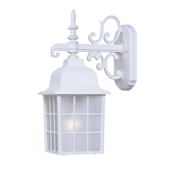 Acclaim Lighting Nautica Collection 1-Light Textured White Outdoor Wall Lantern Sconce