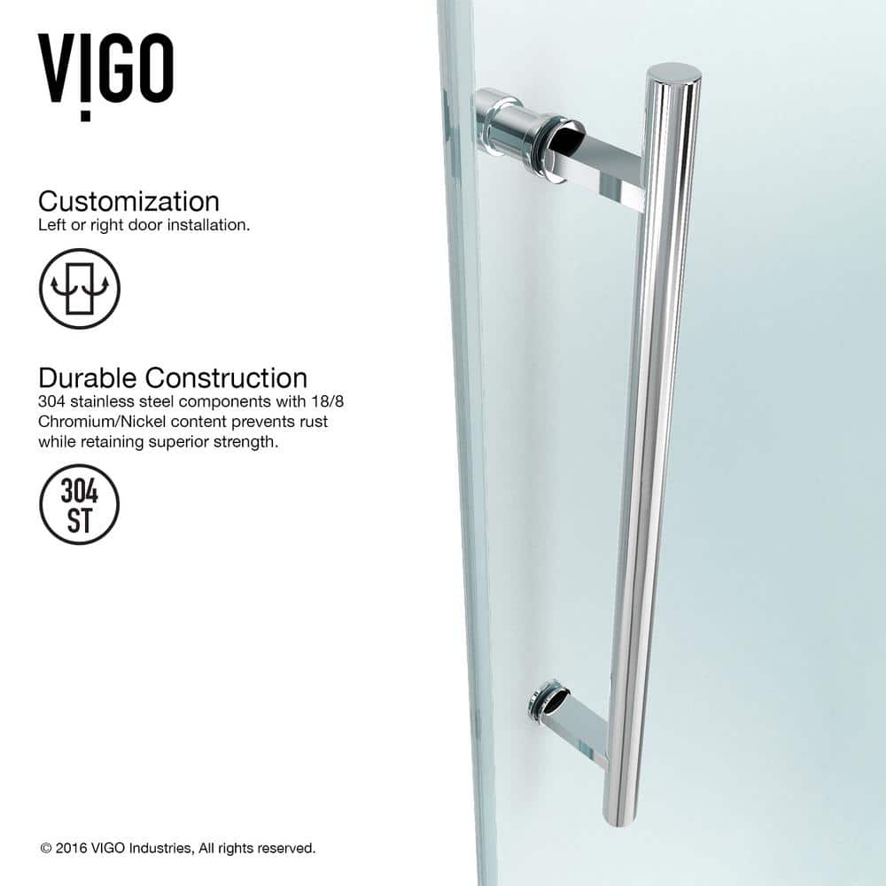 Elan 72" Frameless Sliding Tub Door with Clear Glass