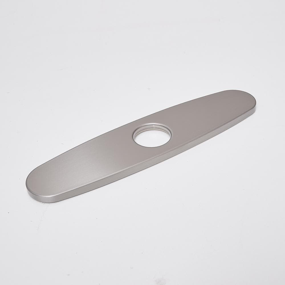 10 Inch Brushed Nickel Stainless Steel Kitchen Sink Escutcheon