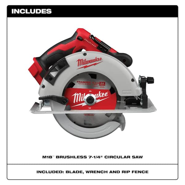 Milwaukee M18 18-Volt Lithium-Ion Brushless Cordless 7-1/4 in 