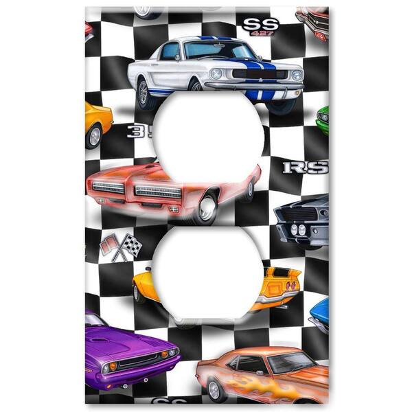 Art Plates Muscle Cars - Oversize Outlet Cover