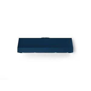 48 in. 1000 CFM Under Cabinet Mounted Range Vent Hood with Lights in Blue
