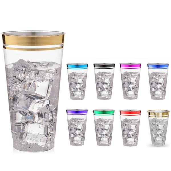 1pc Clear Glass Cup With Straw
