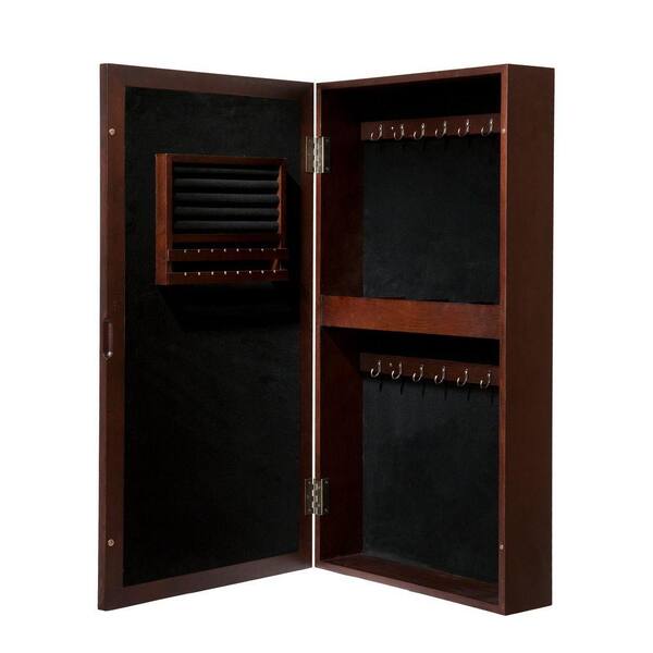 Southern Enterprises Alexis Wall Mount 32.25 in. x 20 in. Framed Rectangular Jewelry Mirror-DISCONTINUED