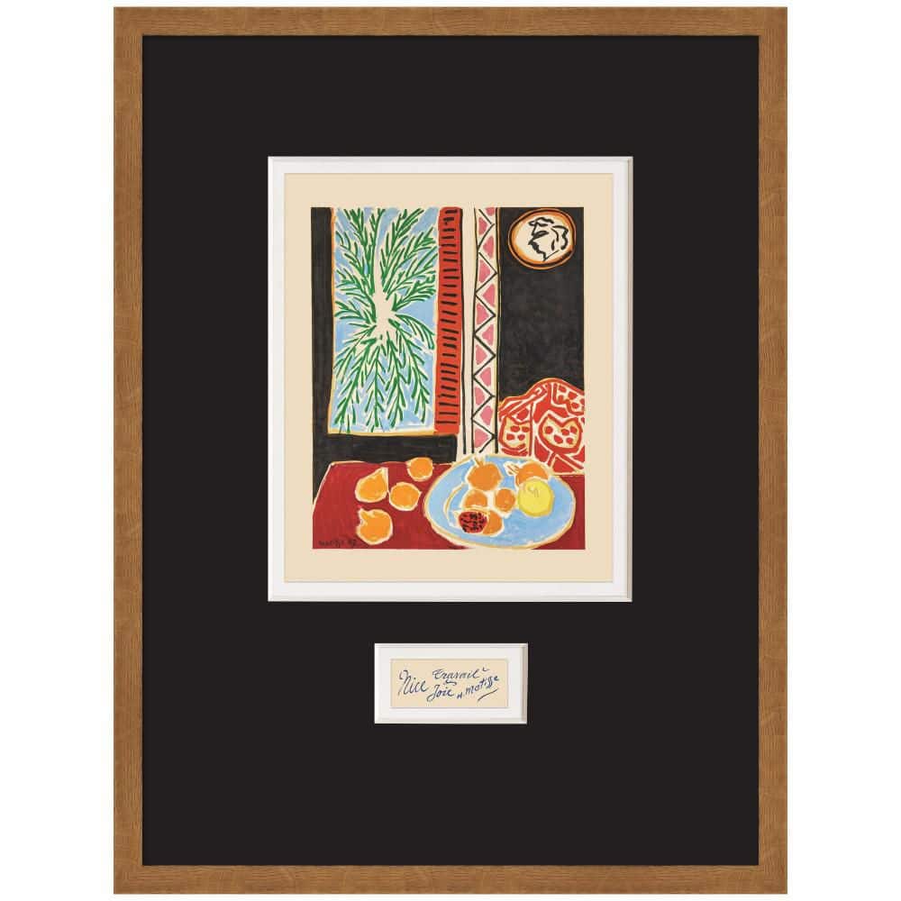 "Carlisle ""Nice Travail et Joie Matisse Faux Mat"" by Nostalgia Prints Landscape Framed Art Print 25 in. x 19 in." price history on PriceWatchPro