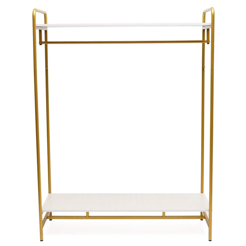 2pack of Metal Handbag Rack Display Single Side Adjustable Handbag Display  Stand (Golden)