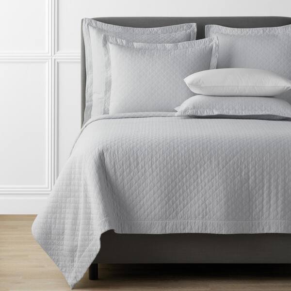 The Company Store Legends Hotel Norfolk Fog Full Egyptian Cotton Blend Coverlet