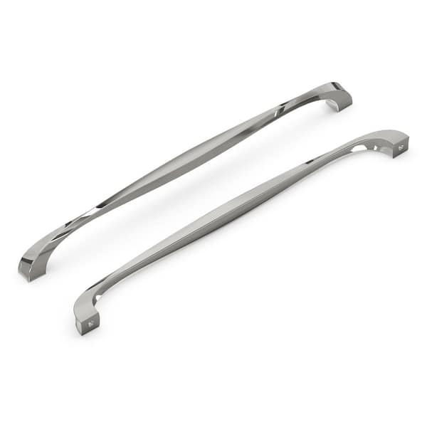 HICKORY HARDWARE Twist 12 in. (305 mm) Polished Nickel Cabinet Door and Drawer Pull