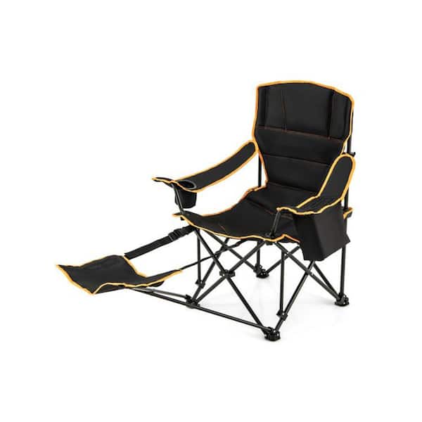 cenadinz Folding Camping Chair with Footrest Camping Lounge Chair with Carry Bag