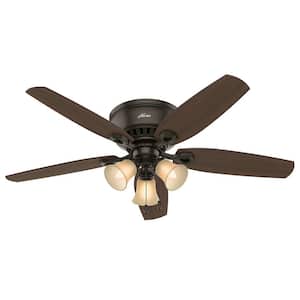Builder 52 in. Indoor New Bronze Ceiling Fan with Light Kit Included