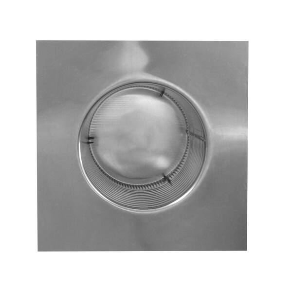 7 in. Dia Keepa Vent an Aluminum Static Roof Vent for Flat Roofs in Black
