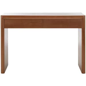 Rune 15.75 in. Natural Brown Rectangle Wood Console Table with Drawer