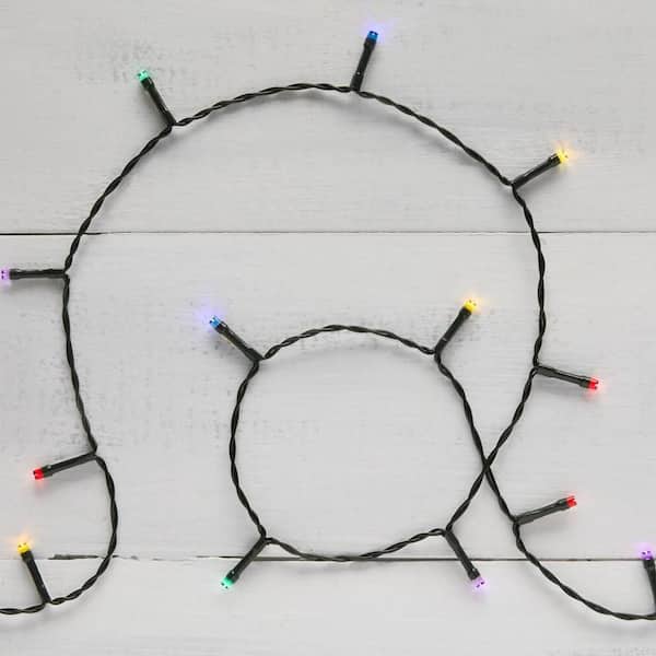 100 Multi-Colored Micro Fairy LED Battery Operated String Lights with Timer