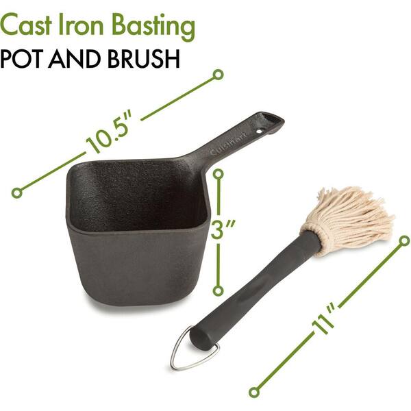 Black Silicone Pastry and Basting Brush - 10 1/4 x 1 3/4 x 3/4 - 1 count  box