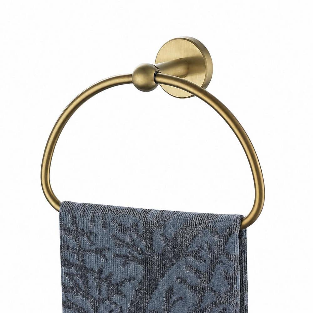 7 Inch Brushed Gold Stainless Steel Half Ring Towel Holder, Wall Mount Bathroom Towel Ring price history on PriceWatchPro
