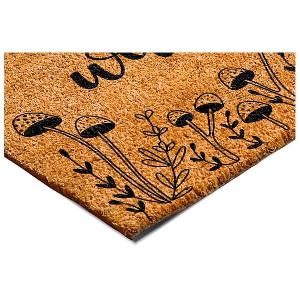 Calloway Mills 24 in. x 36 in. Mushroom Welcome Doormat 112262436