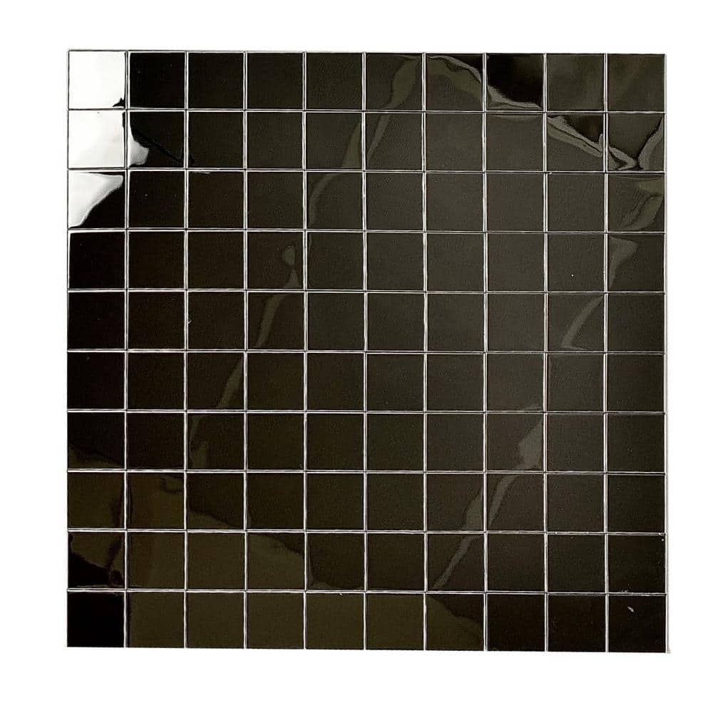 Modern Design Silver Square Mosaic 12 in. x 12 in. Stainless Steel Peel And Stick Backsplash Wall Tile (20 sq. ft./Case) price history on PriceWatchPro