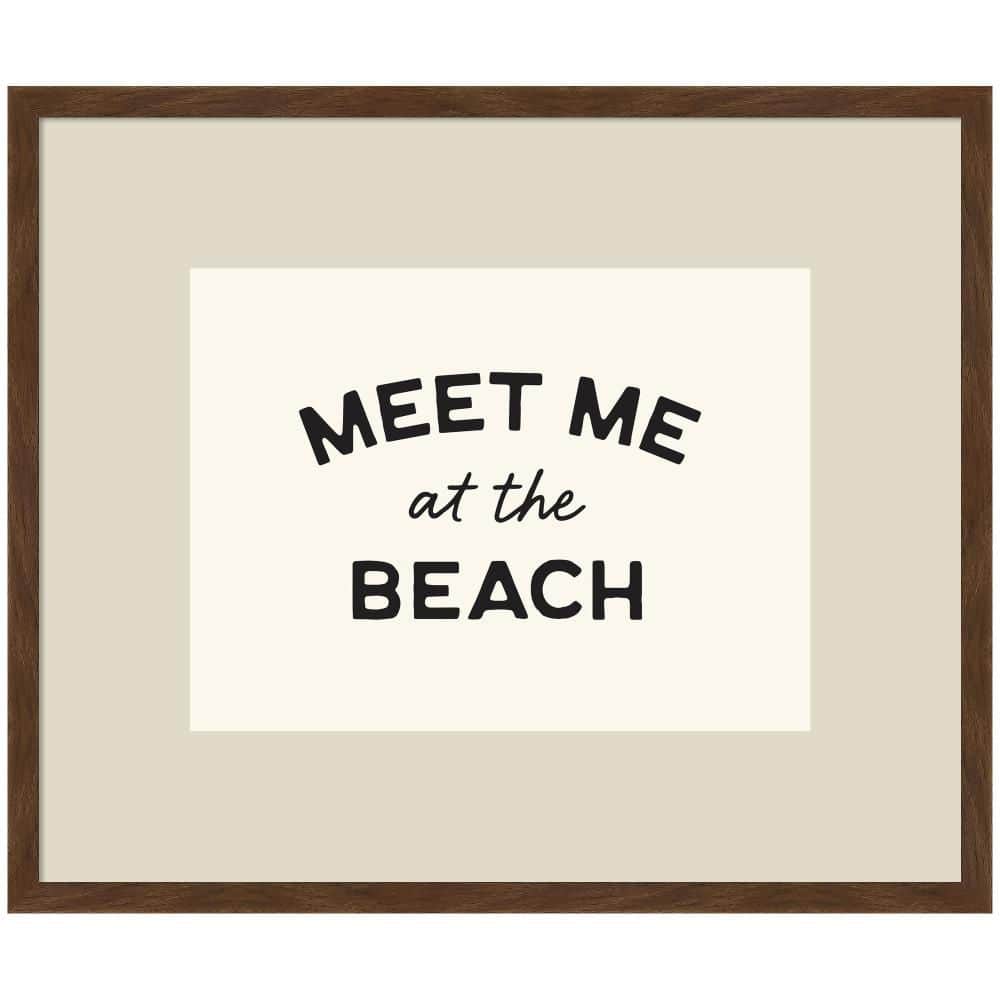 "Carlisle ""Meet Me at the Beach"" by Lucky Guava Words Framed Art Print 21 in. x 25 in." price history on PriceWatchPro