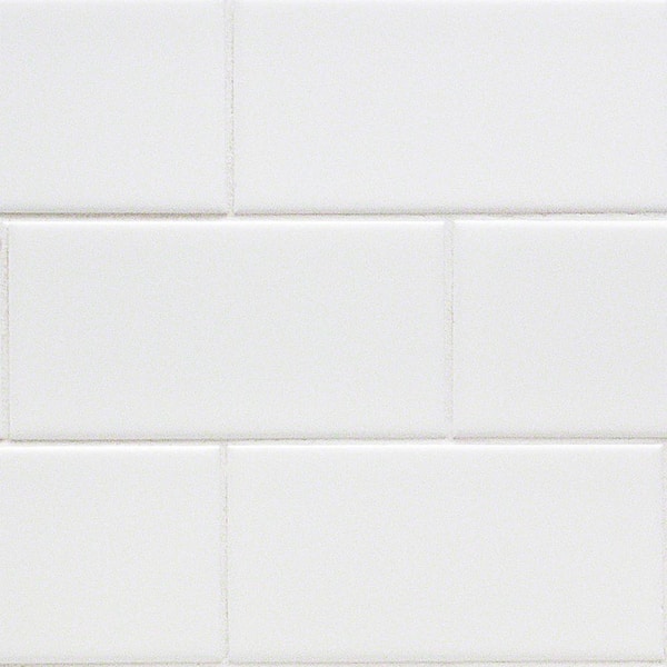 Ivy Hill Tile Essential White 3 in. x 6 in. Matte Ceramic Subway