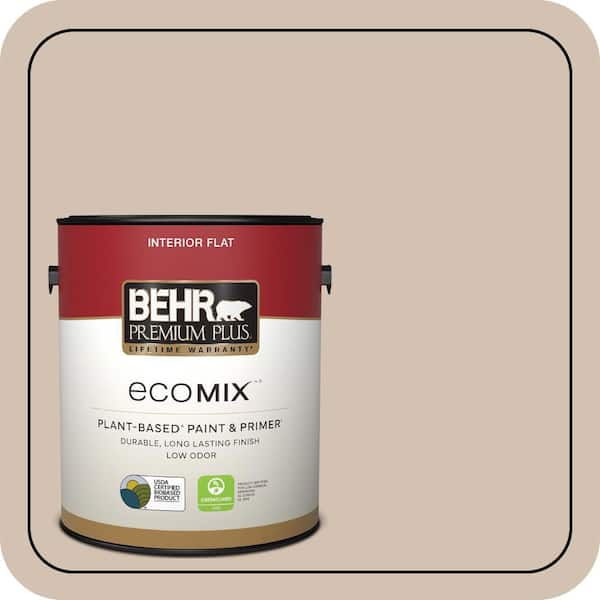 1 gal. #QE-11 Autumn Haze Flat EcoMix Plant-Based Interior Paint & Primer
