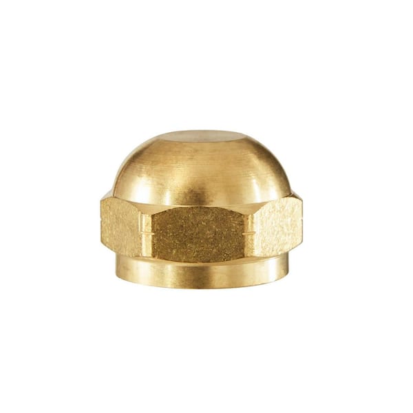 Everbilt 1/2 in. Flare Brass Cap Fitting