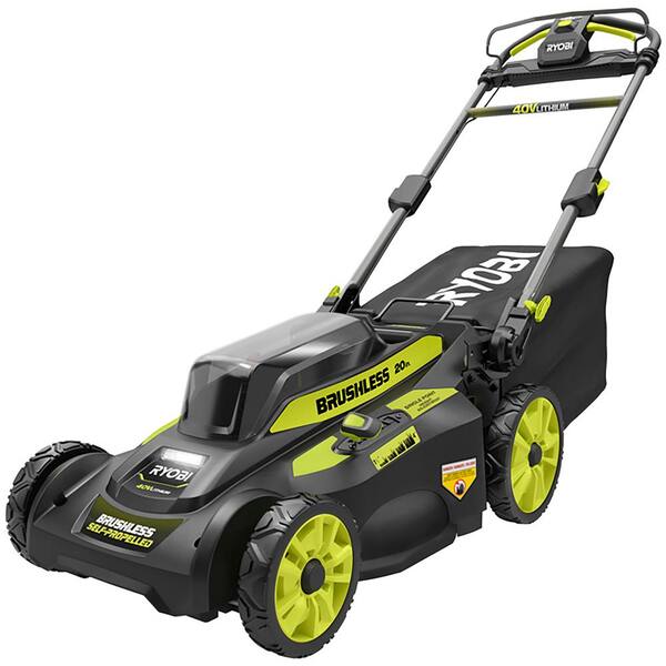 RYOBI 40V Brushless 20 in. Battery Walk 