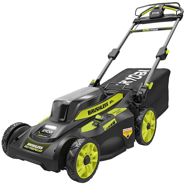 ryobi cordless self propelled lawn mower