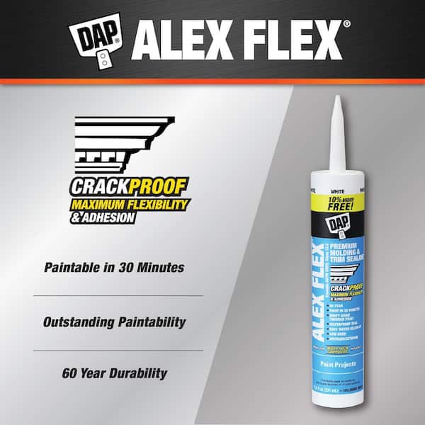 Alex Flex 11.2 oz. White Premium Molding and Trim Sealant