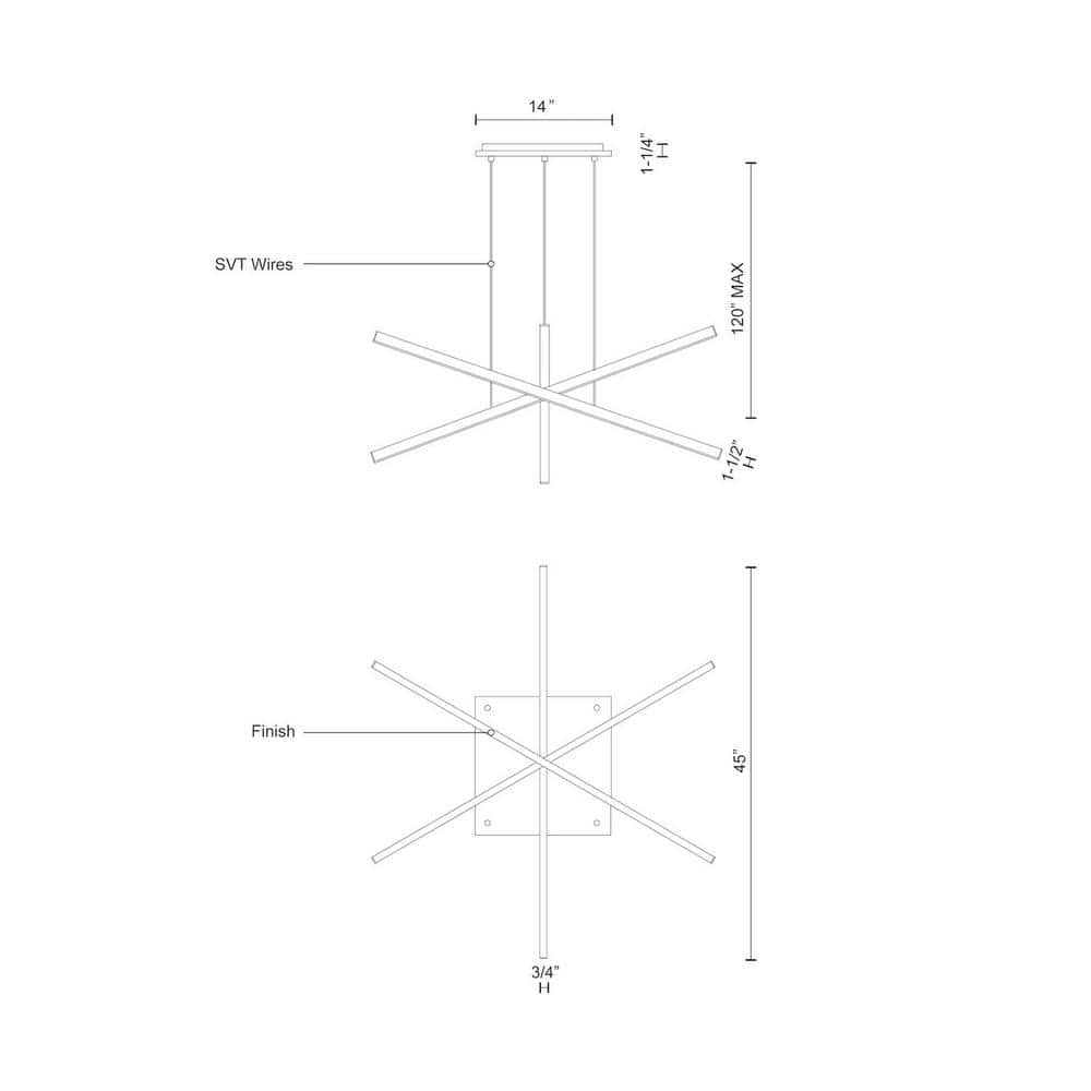 White Glass LED Linear Pendant Light