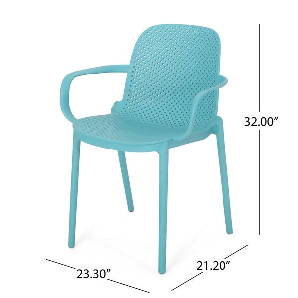 Noble house adley outdoor plastic chairs sale