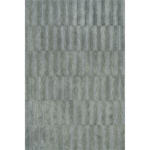 RUGS USA Starke Checked Wool Hunter Green 6 ft. x 9 ft. Indoor/Outdoor Patio Rug