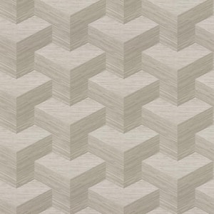 Y Knot Neutral Geometric Texture Vinyl Strippable Wallpaper (Covers 60.8 sq. ft.)